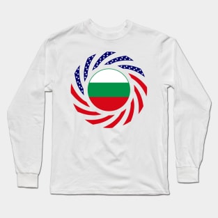 Bulgarian American Multinational Patriot Flag Series Long Sleeve T-Shirt